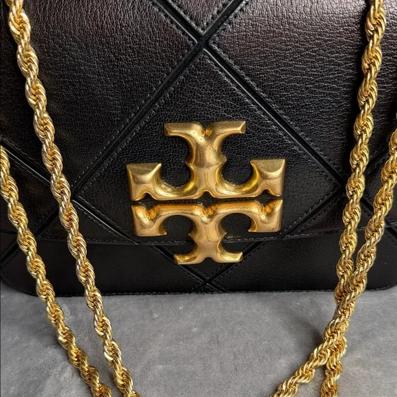 Tory Burch Black Crossbody Bag with Gold Accents - Picture 3 of 11